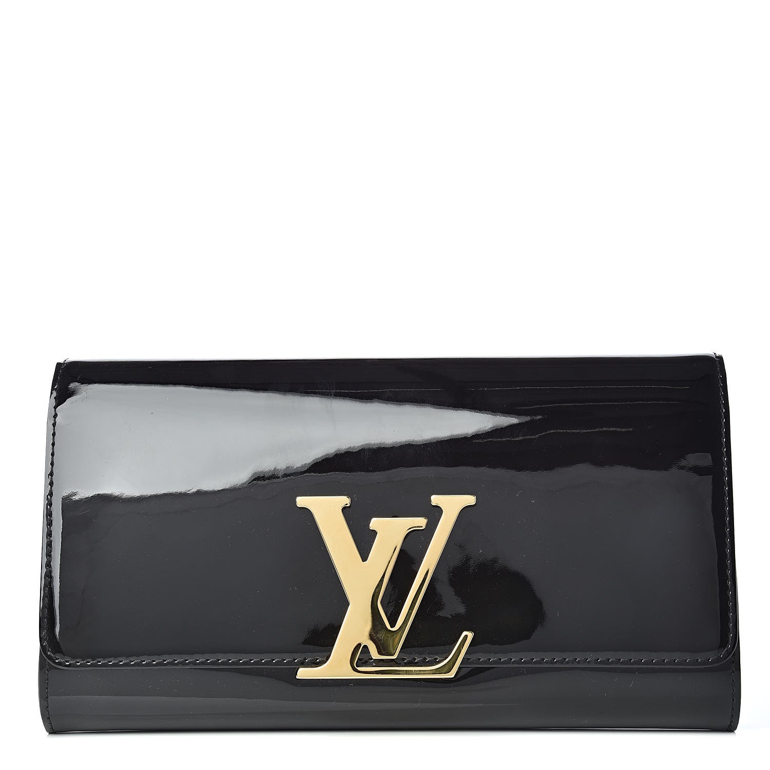 Louis Vuitton Patent Louise Clutch Black 1 of 7