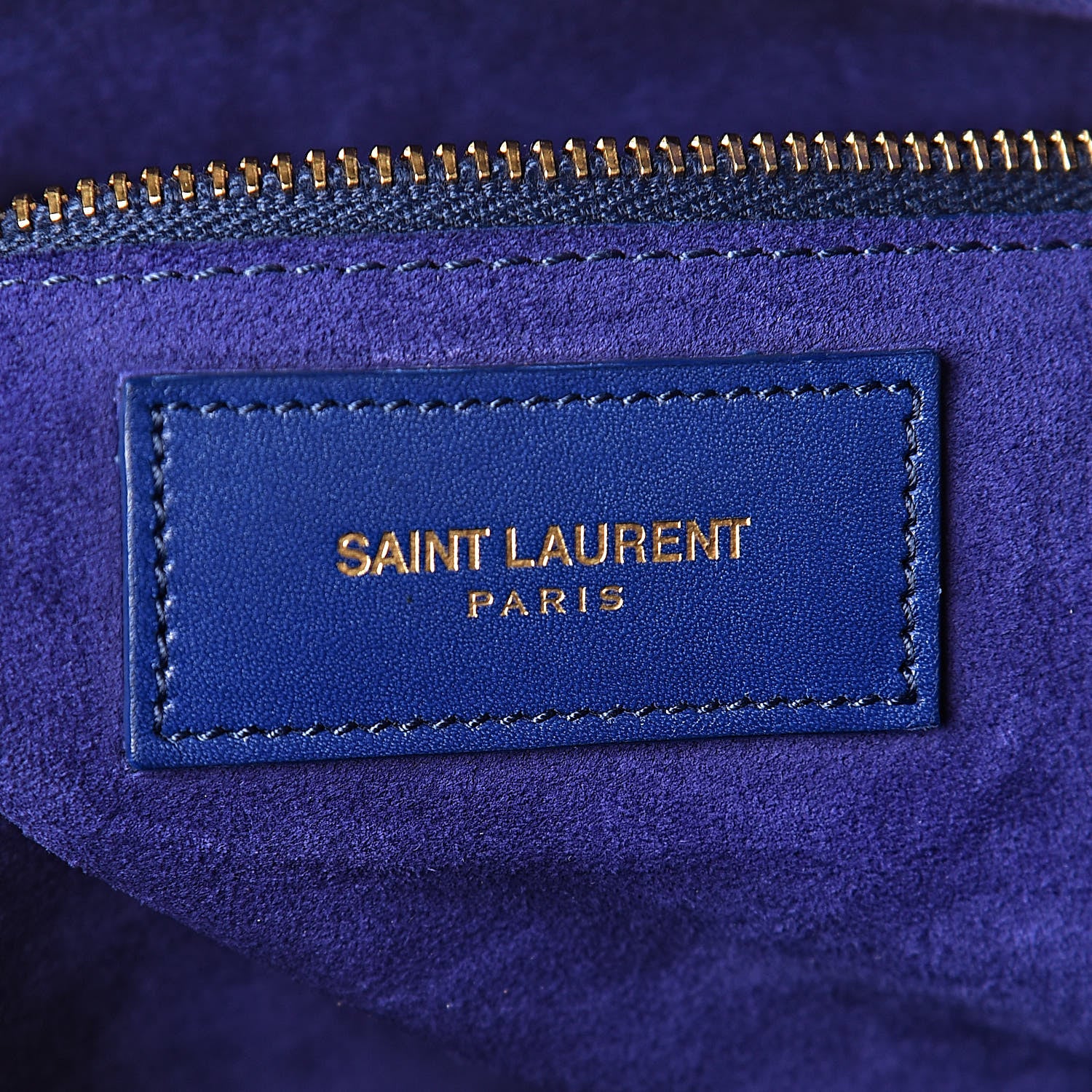 Saint Laurent Calfskin Classic Duffle 6 Marine 6 of 10