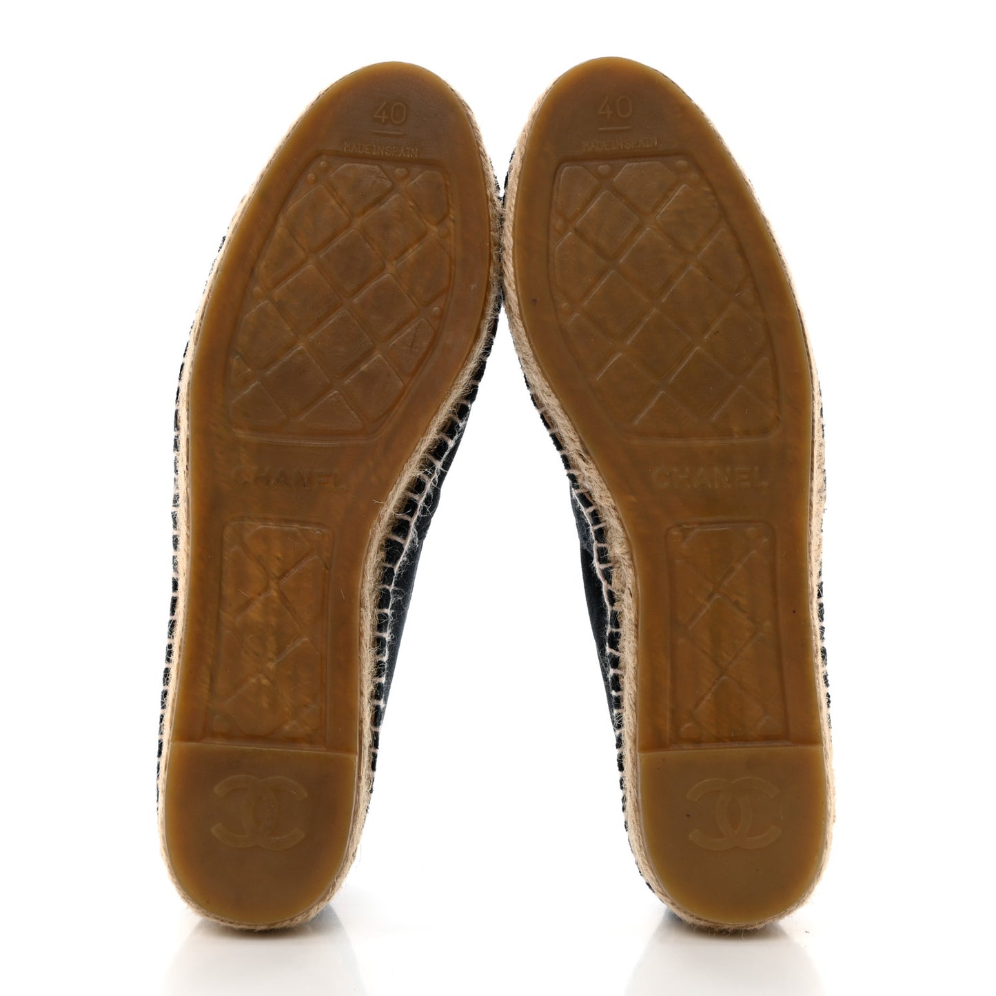Velvet CC Espadrilles 40 Dark Navy Black
