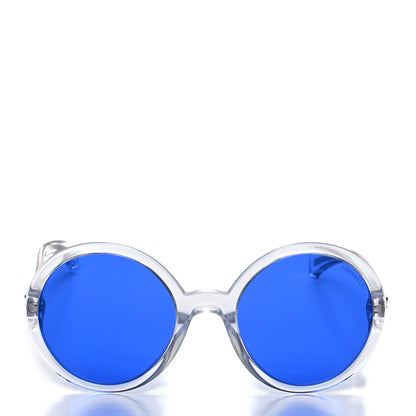 Chanel Acetate Round Sunglasses 71287A Blue 2 of 7