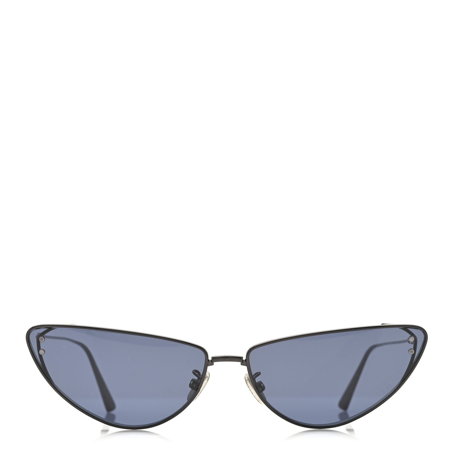 Metal MissDior B1U Butterfly Sunglasses Blue Gunmetal