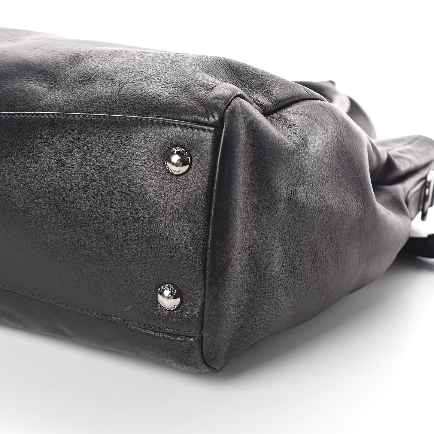 Soft Calfskin Shoulder Bag Black