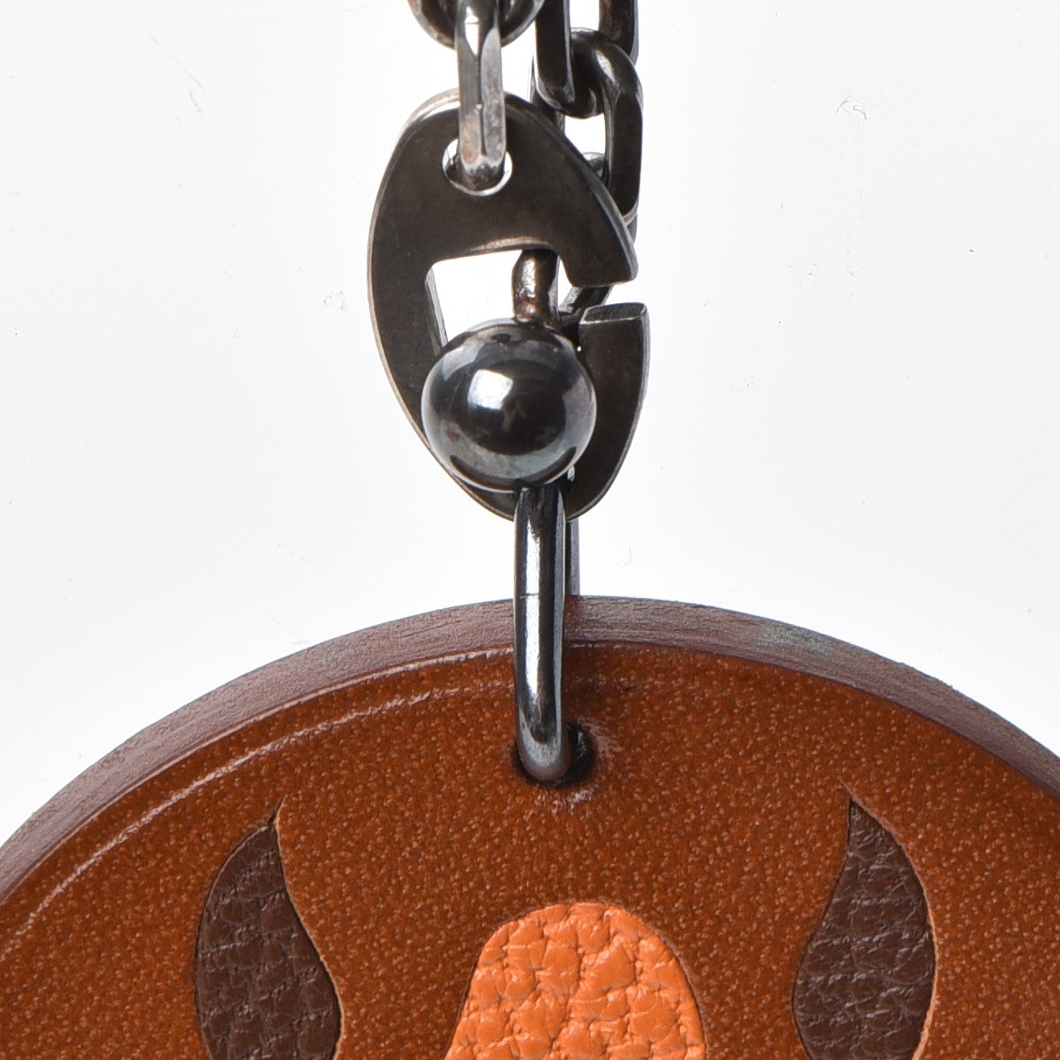 Hermes Barenia Horse Key Chain Fauve 5 of 8
