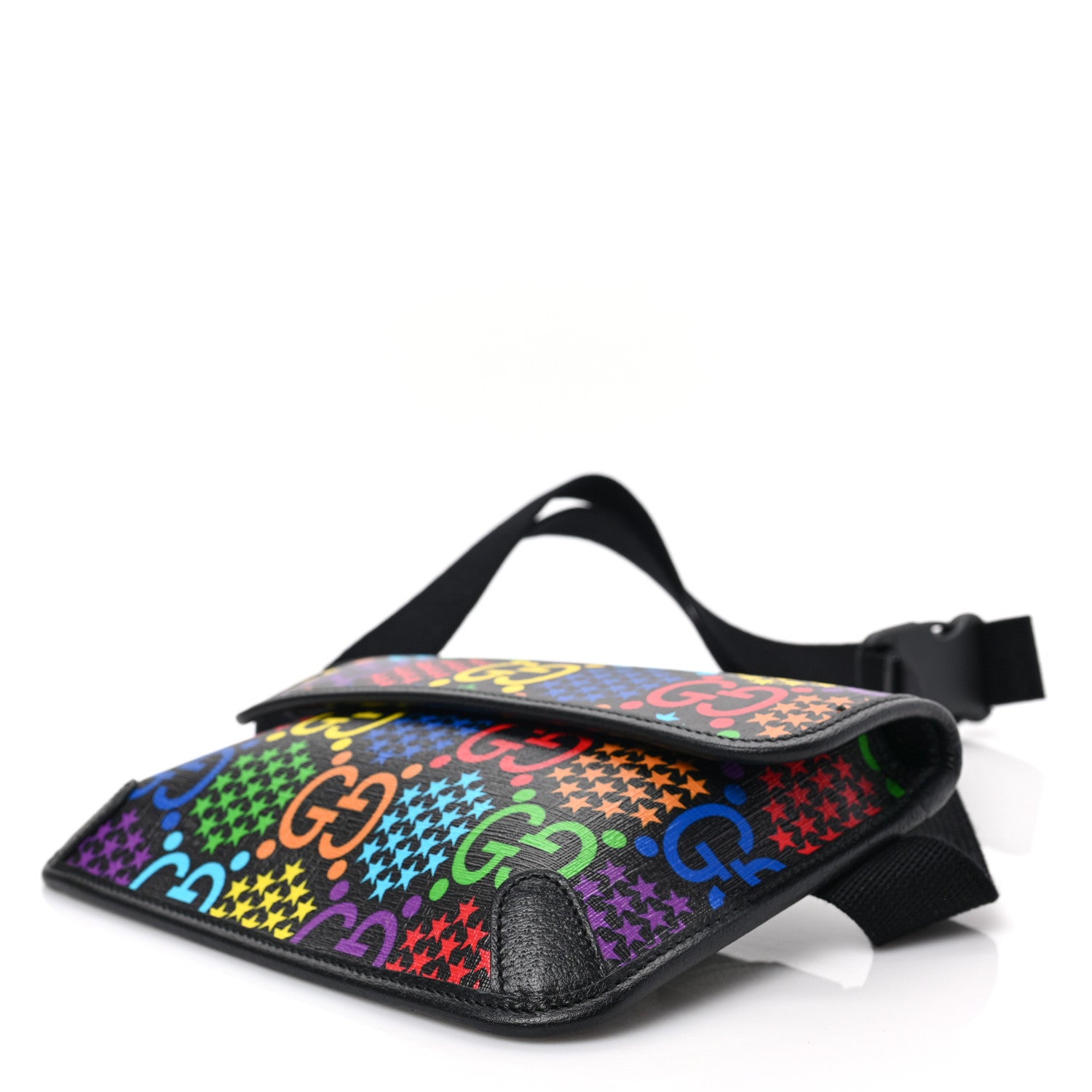 Gucci GG Supreme Monogram Psychedelic Slim Belt Bag Black 8 of 8