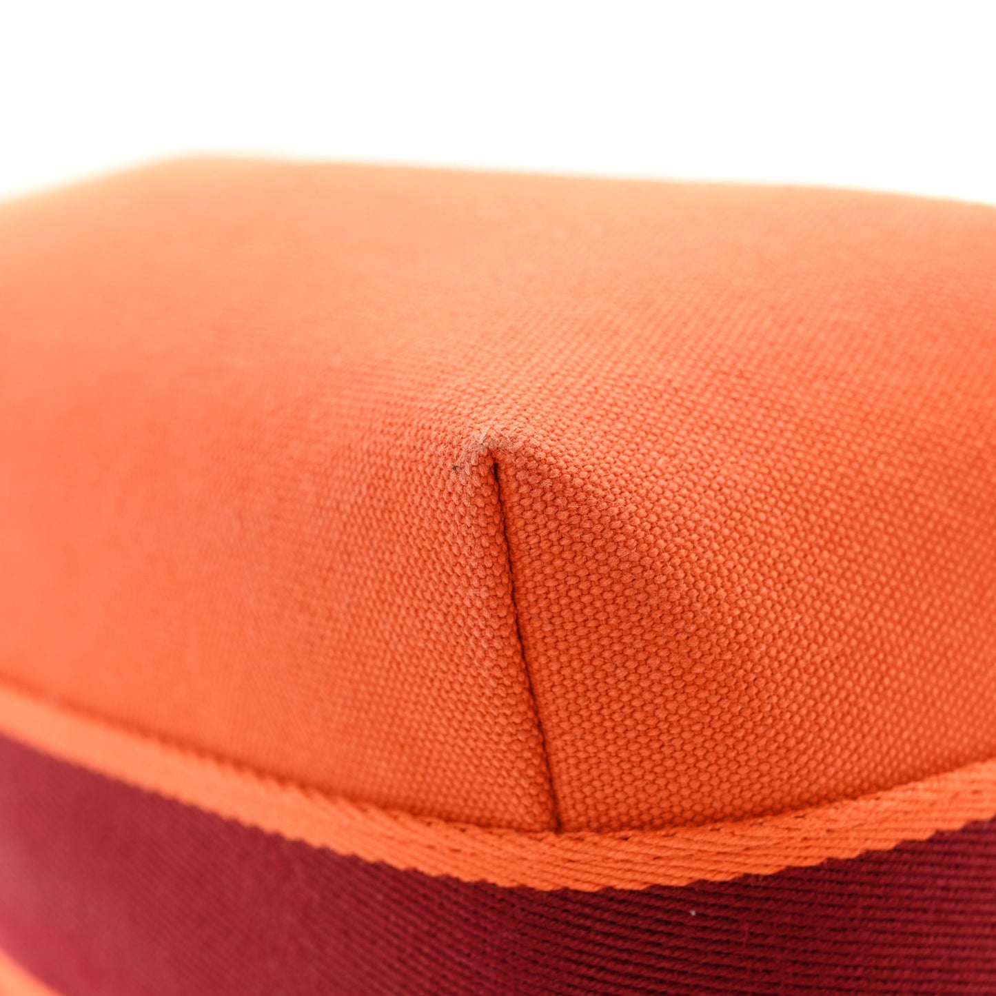 Canvas Small Bride-A-Brac Pouch Orange Burgundy