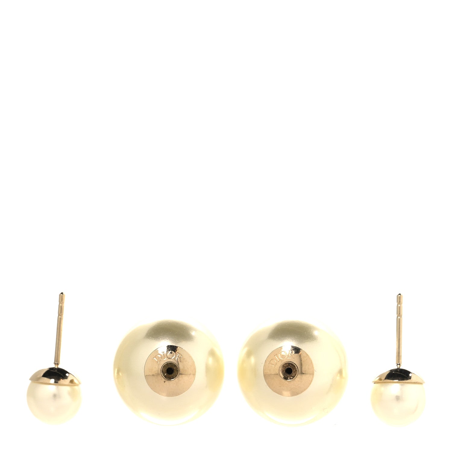 Christian Dior Pearl Mise En Dior Tribal Earrings Gold 3 of 4
