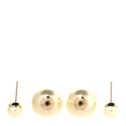 Christian Dior Pearl Mise En Dior Tribal Earrings Gold 3 of 4