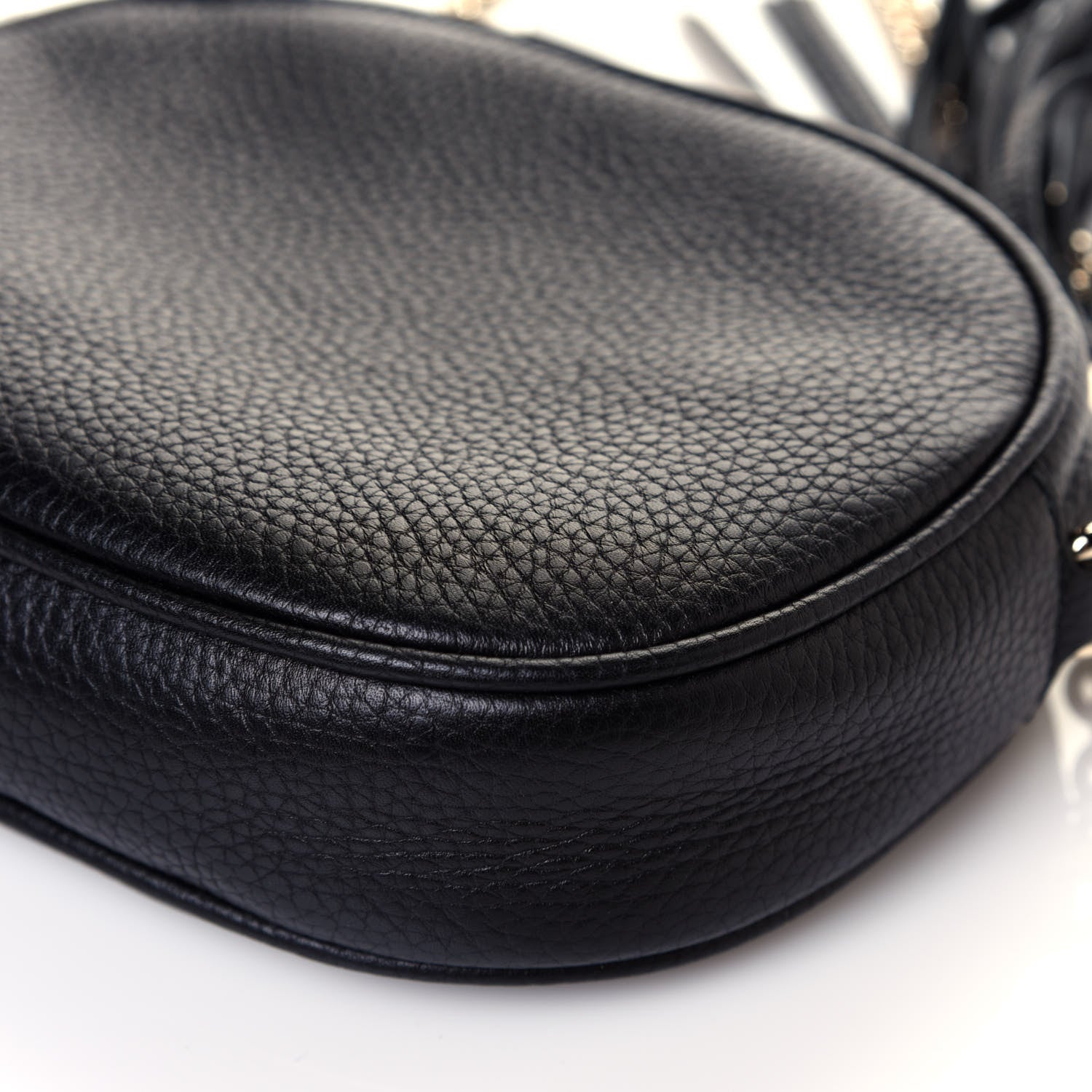 Gucci Pebbled Calfskin Mini Soho Chain Bag Black 12 of 13