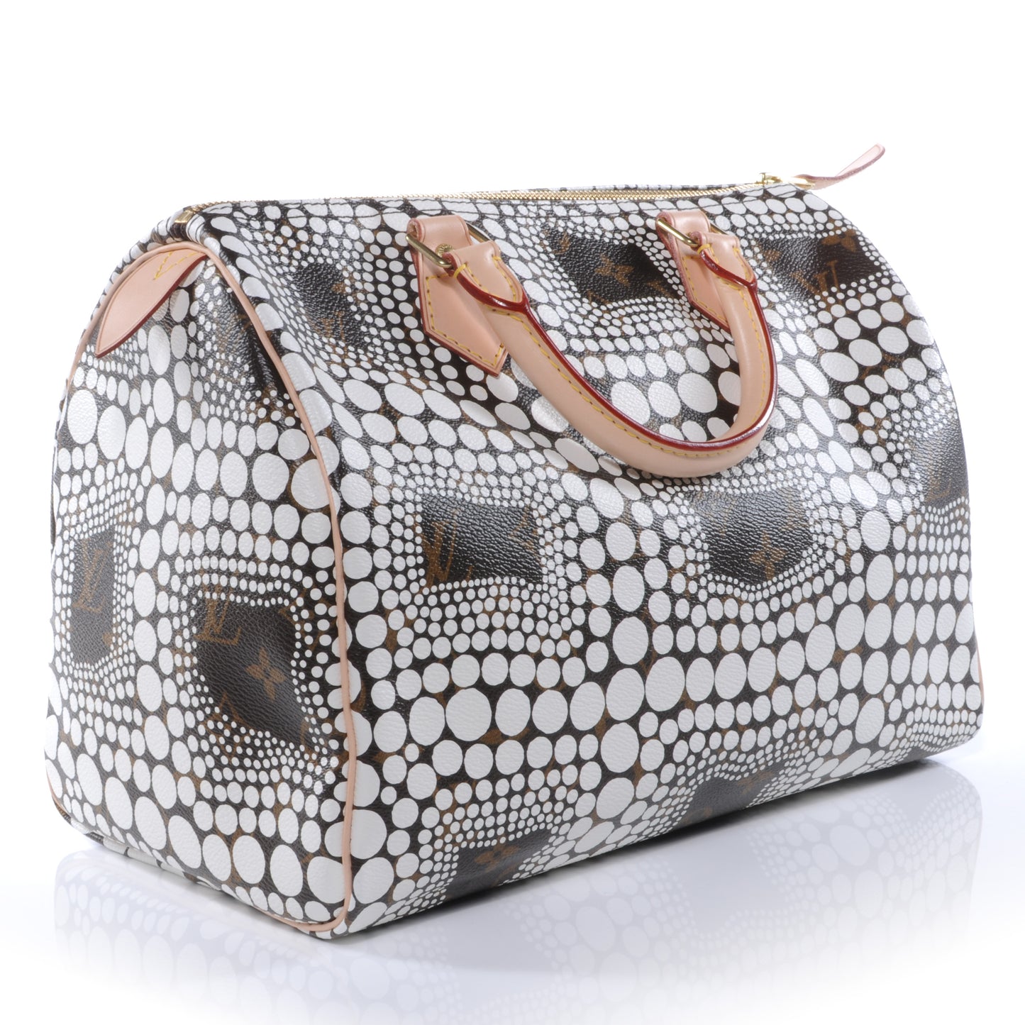 Monogram Kusama Town Speedy 30 White