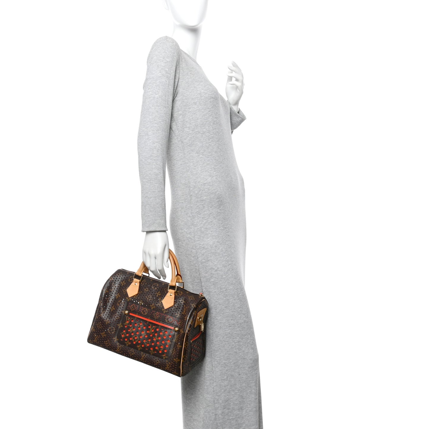 Monogram Perforated Speedy 30 Orange