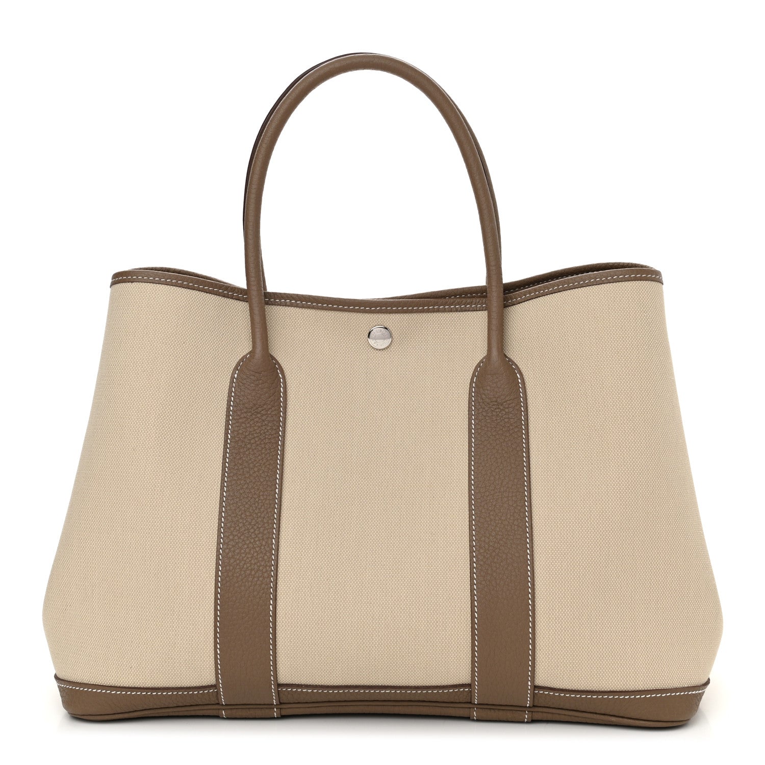 Hermes Twill D Negonda Garden Party 36 MM Tote Beton Etoupe 1 of 9