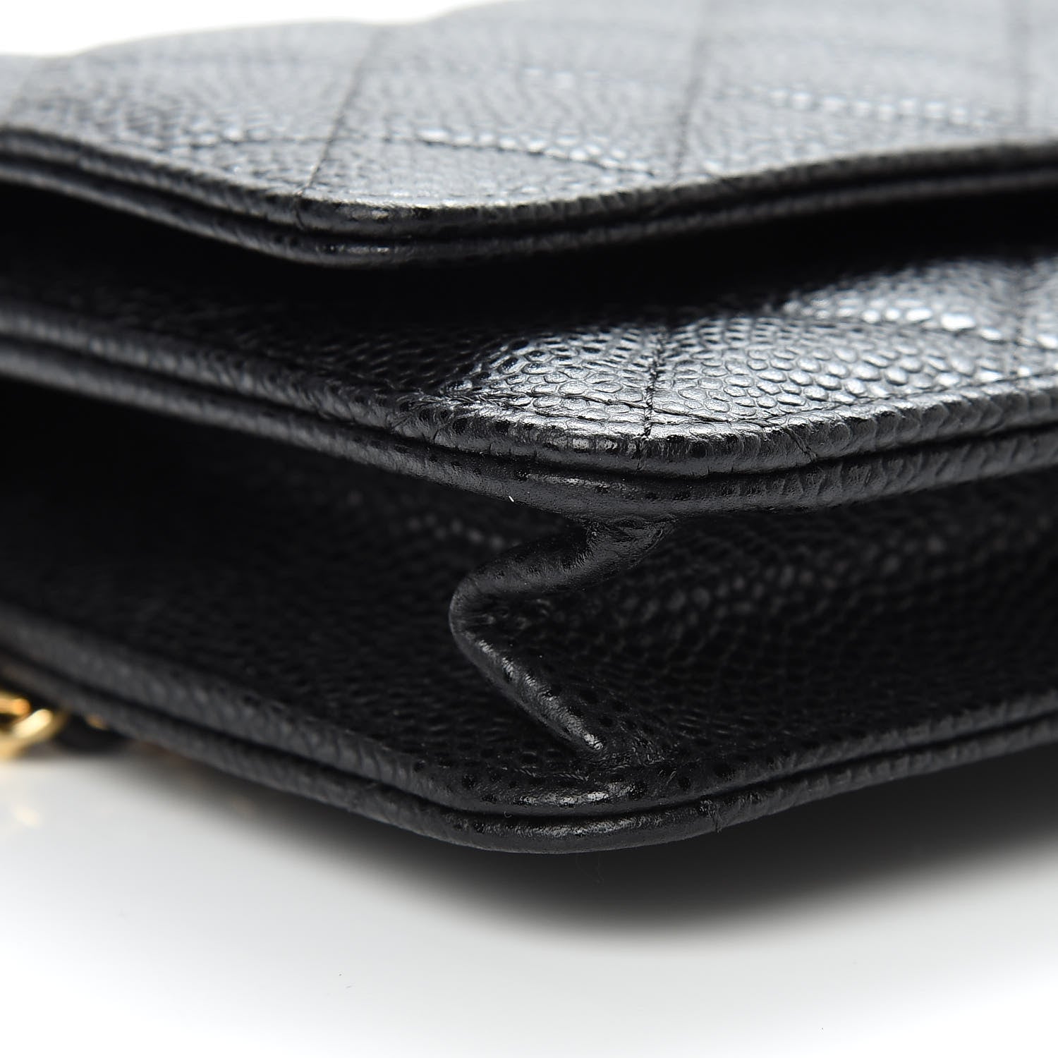 Chanel Caviar Quilted Wallet On Chain WOC Black 10 of 12