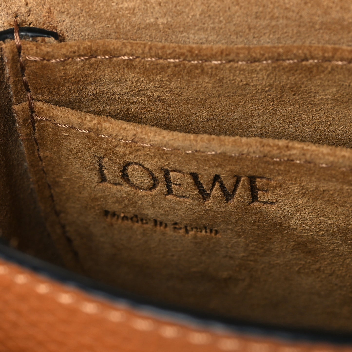 Grained Calfskin Mini Gate Crossbody Bag Caramel Pecan