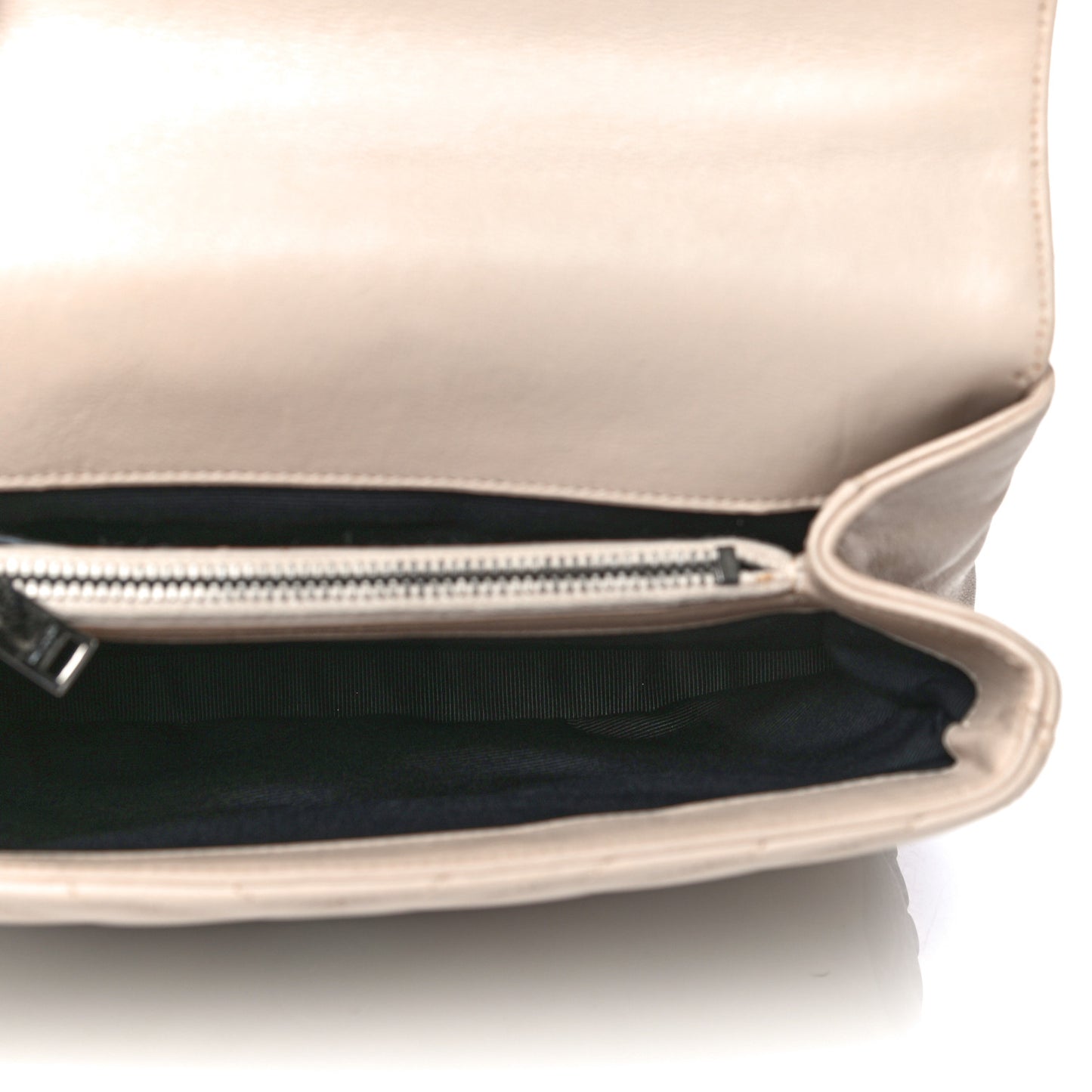 Sheepskin Matelasse Chevron Monogram Medium College Bag Rose Antic