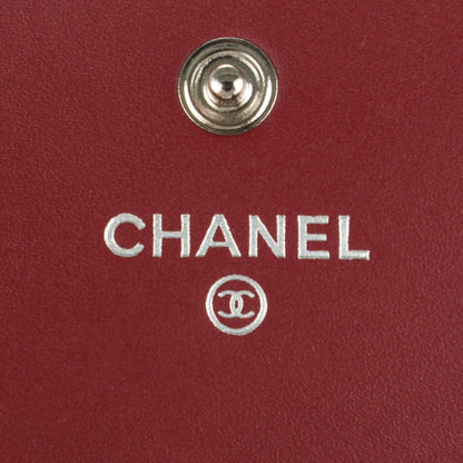 Chanel Patent Caviar Timeless CC Large Gusset Flap Wallet Burgundy 6 of 8
