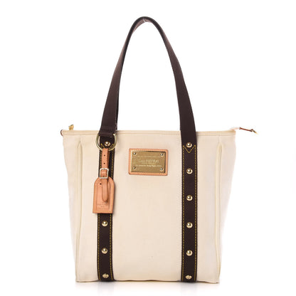 Louis Vuitton Toile Antigua Cabas MM White 1 of 9