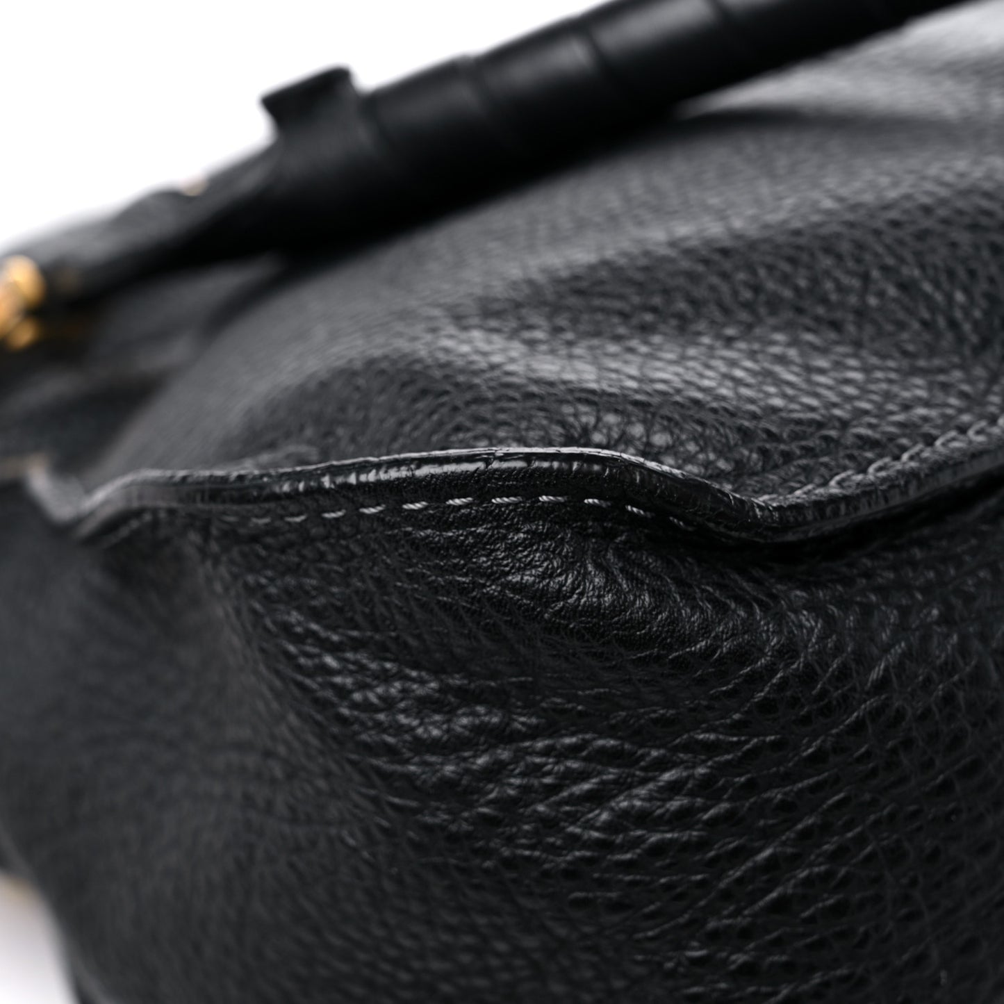 Calfskin Medium Marcie Satchel Black