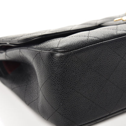 Chanel Caviar Quilted Jumbo Double Flap Black 8 of 18