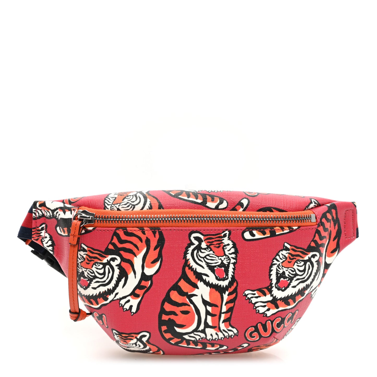 GG Supreme Monogram Angry Cat Print Childrens Belt Bag Multicolor