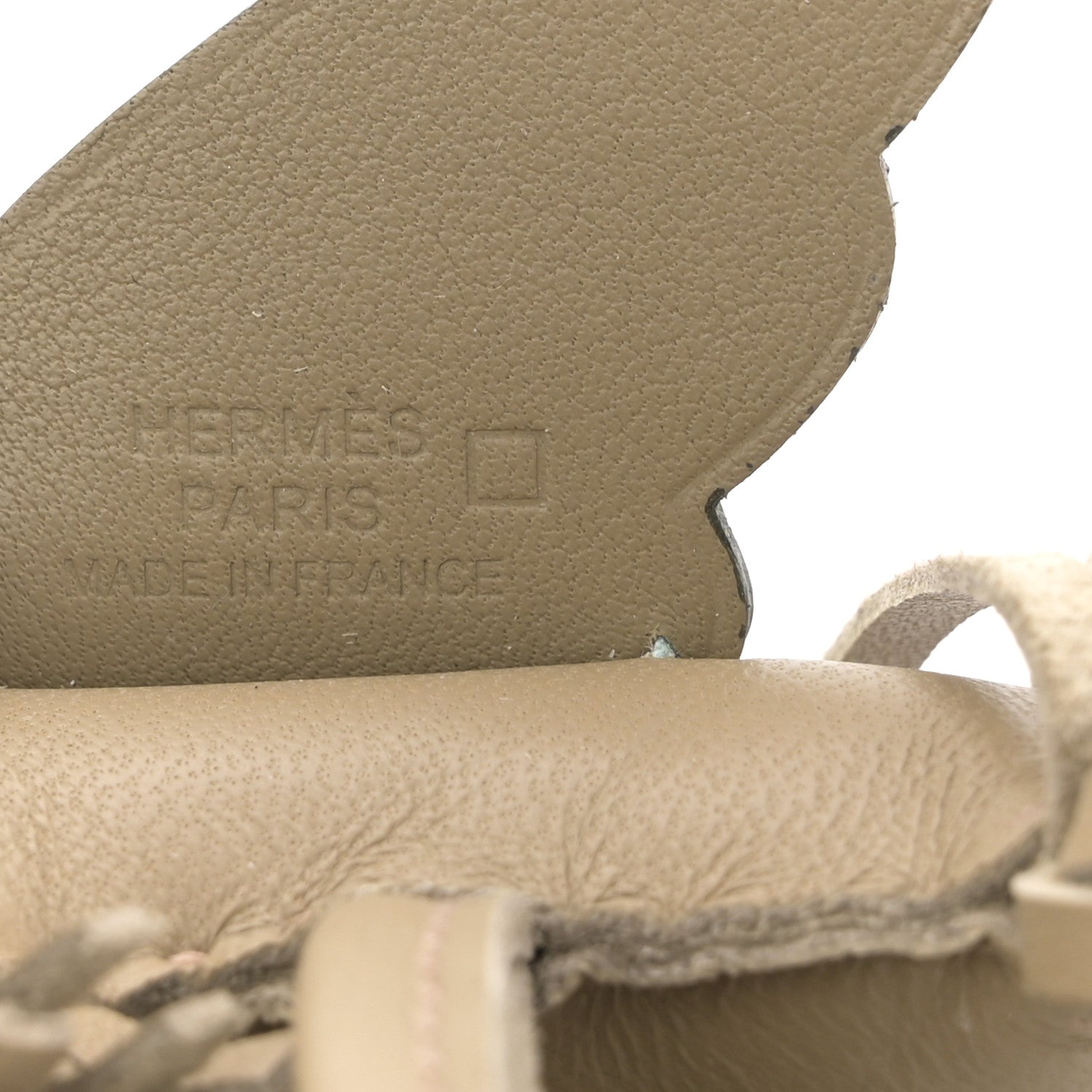 Hermes Milo Lambskin Matte Alligator Touch Grigri Rodeo Pegase Horse Bag Charm PM Beige Marfa Vert D'eau 3 of 4
