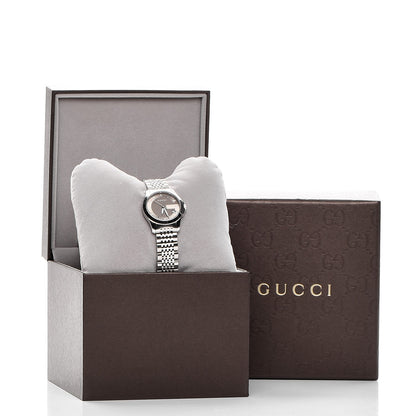 Gucci Stainless Steel 27mm G-Timeless Quartz Watch Brown 7 of 8