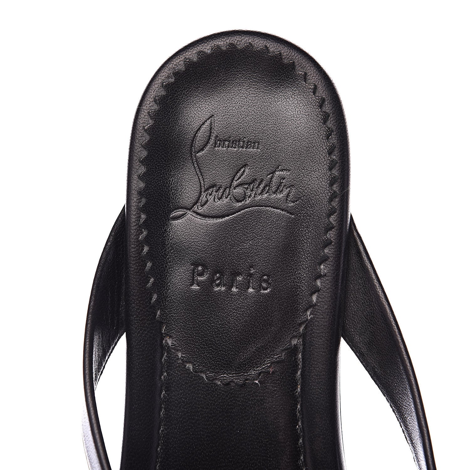Christian Louboutin Nappa Vol Au Vent Flat Sandal 39 Black 6 of 9