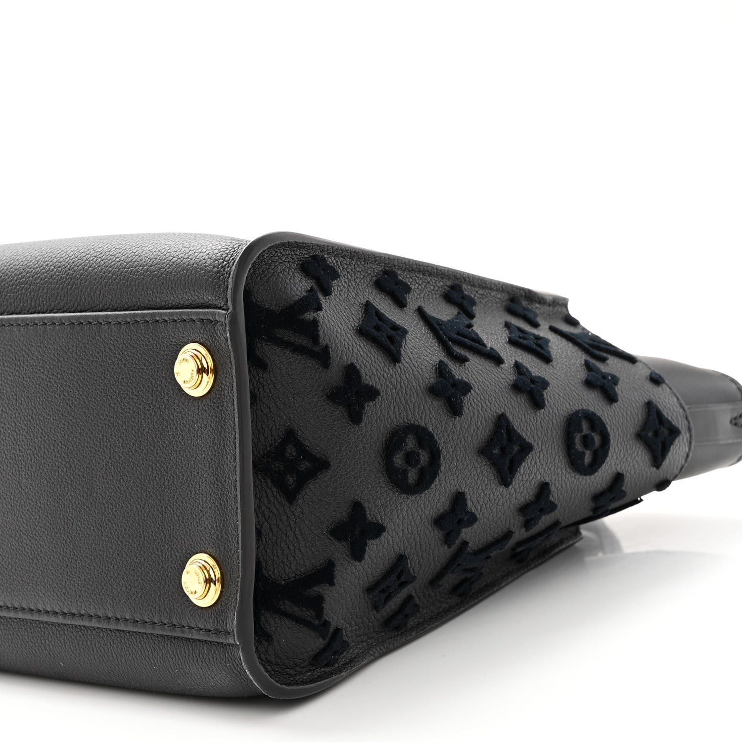 Louis Vuitton Calfskin Monogram Tufting On My Side Black 8 of 9