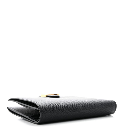 Hermes Epsom Bearn Compact Wallet Black 4 of 7