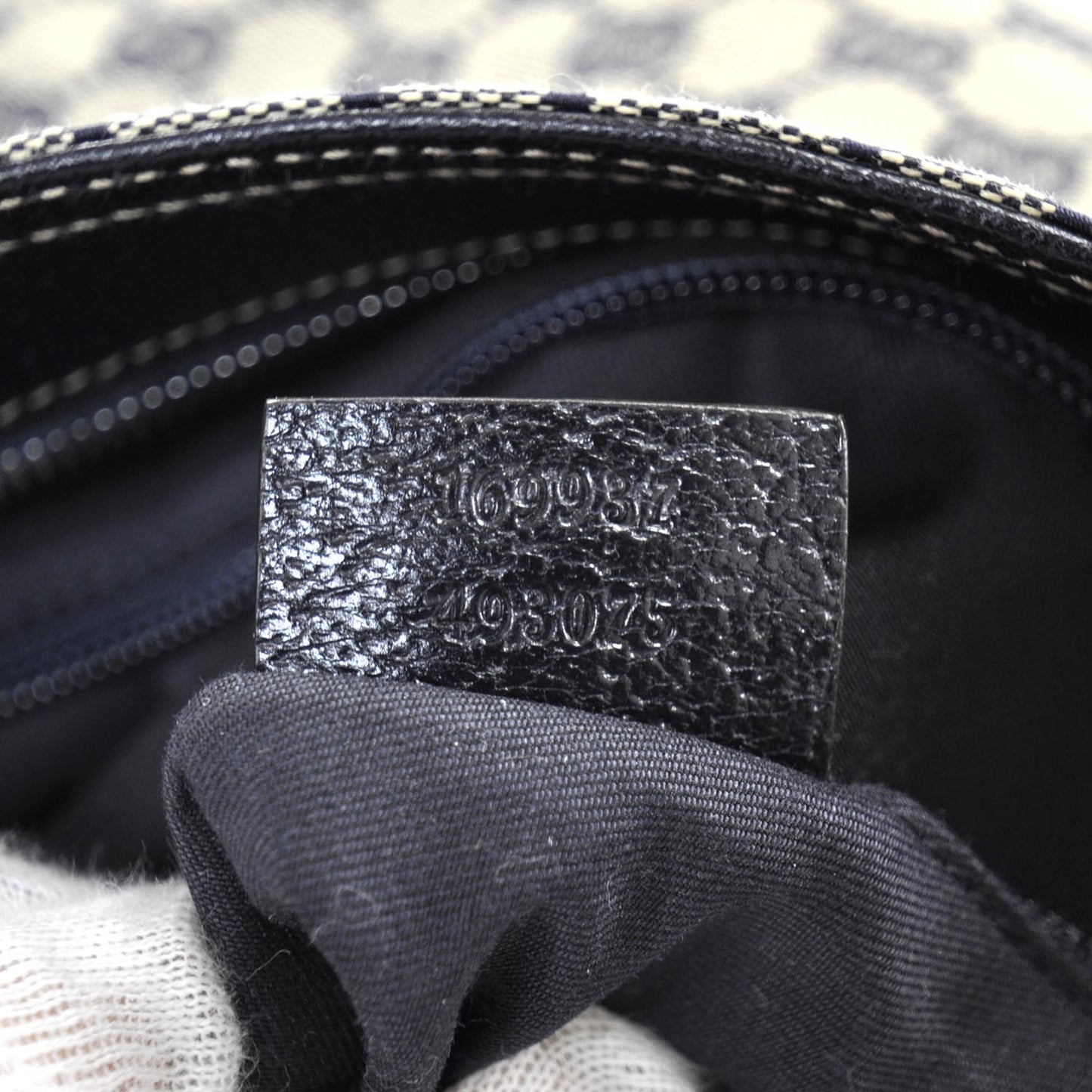 Monogram Medium Double Pocket Messenger Bag Navy
