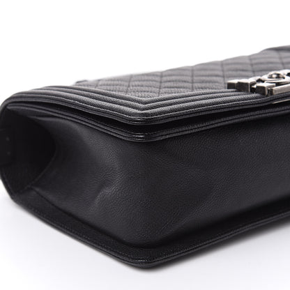Chanel Caviar Quilted Medium Boy Flap Black 8 of 12