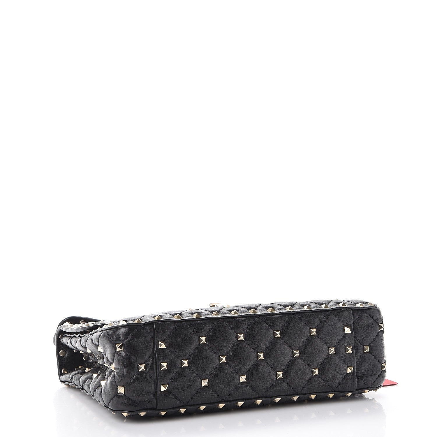 Valentino Garavani Lambskin Medium Rockstud Spike Shoulder Bag Black 4 of 7