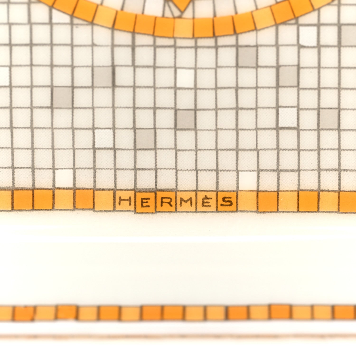 Hermes Porcelain Mosaique au 24 Gold Sushi Plate 6 of 9