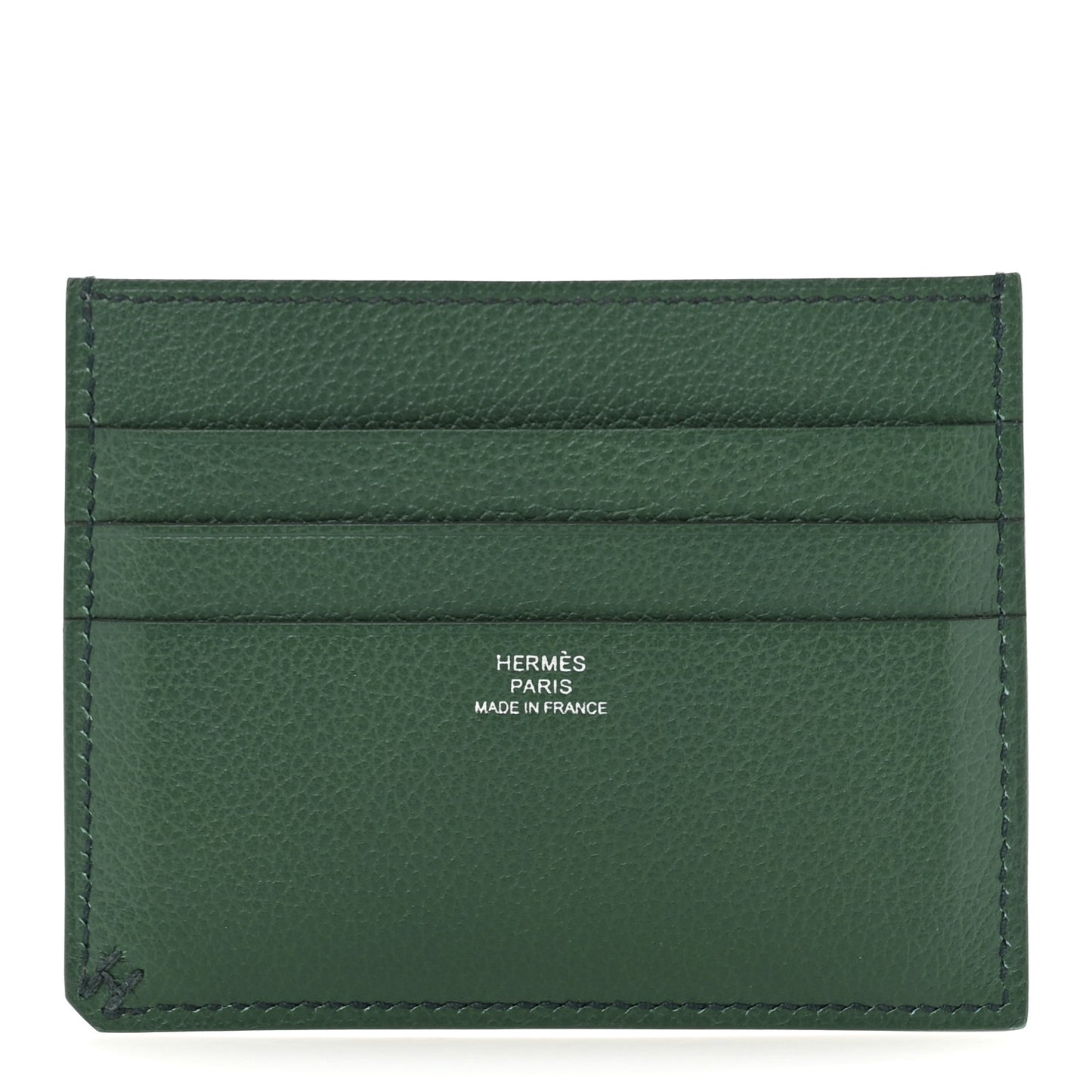 Evercolor H Sellier Card Holder Vert Moyen