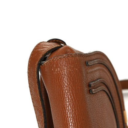 Chloe Calfskin Mini Marcie Round Crossbody Bag Tan 11 of 15