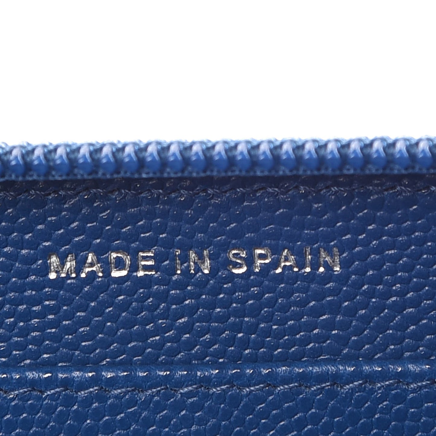 Caviar Large Zip Around Boy Wallet Blue