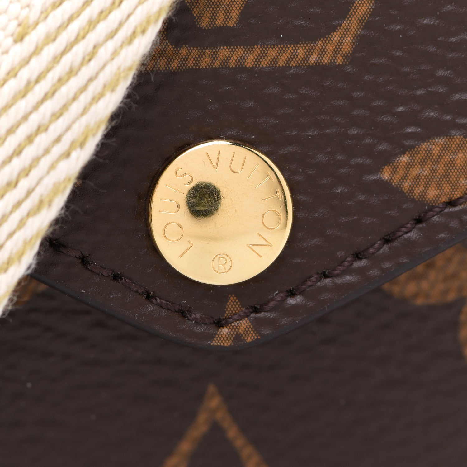 Louis Vuitton Monogram Utility Crossbody Bandouliere Shoulder Strap Beige 6 of 6