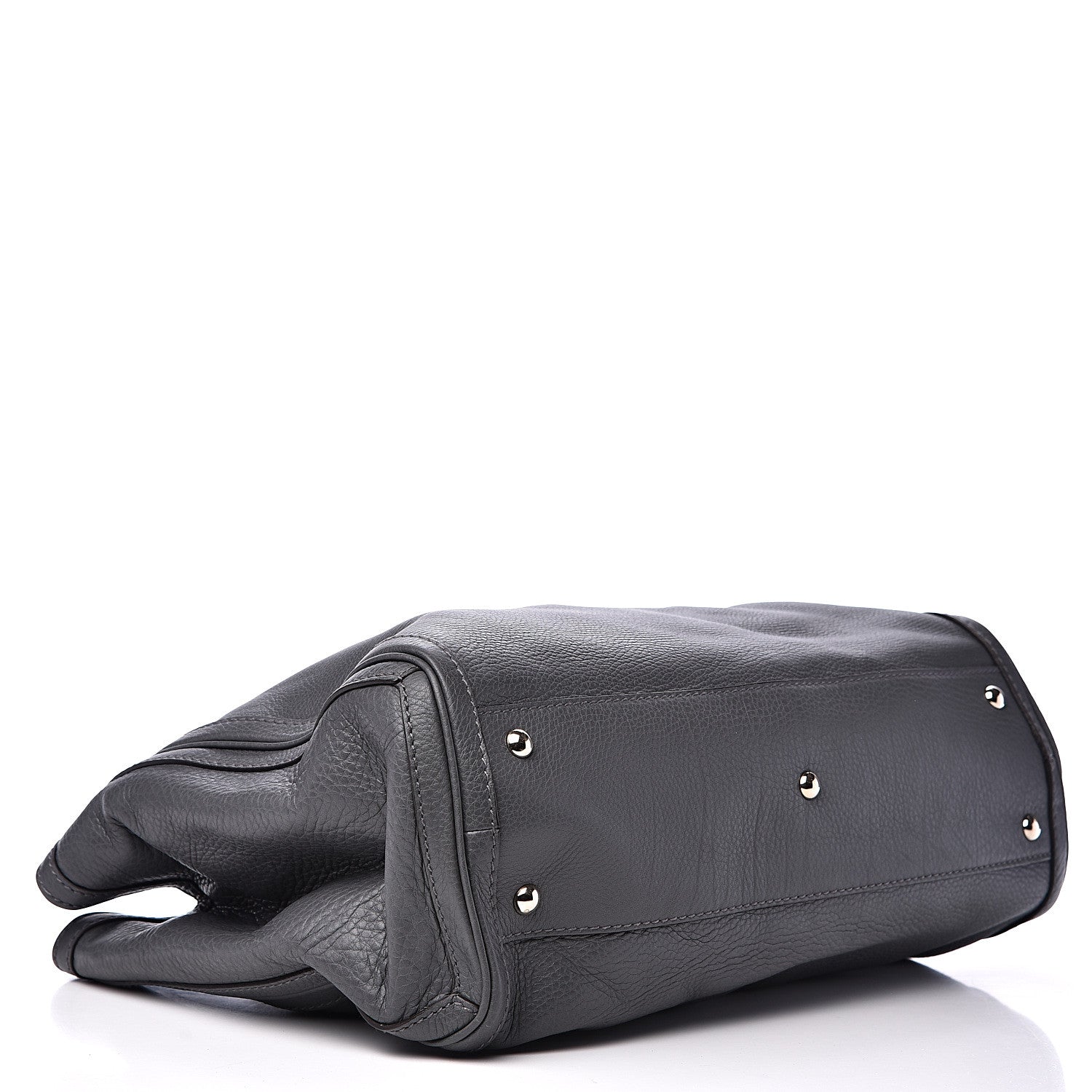 Gucci Pebbled Calfskin Medium Bella Tote Grey 3 of 12