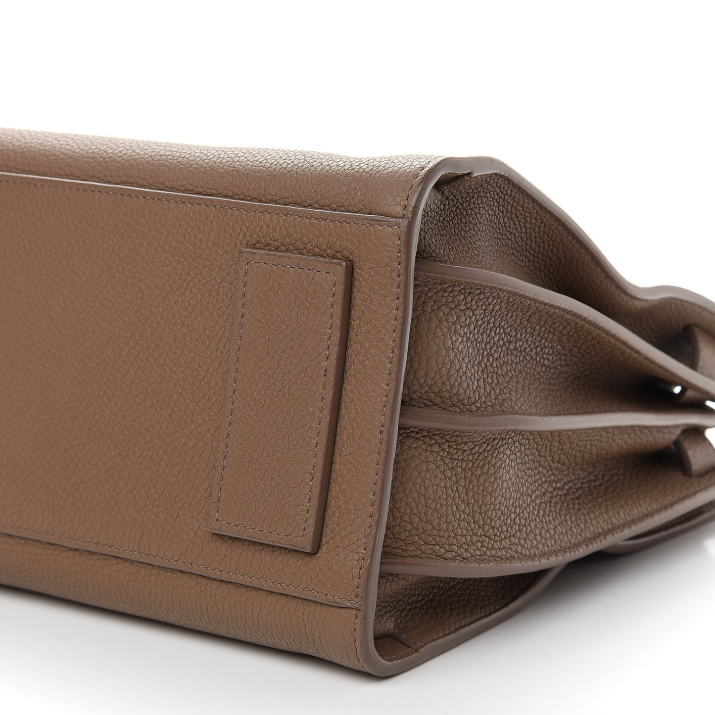 Grained Calfskin Small Supple Sac De Jour Taupe