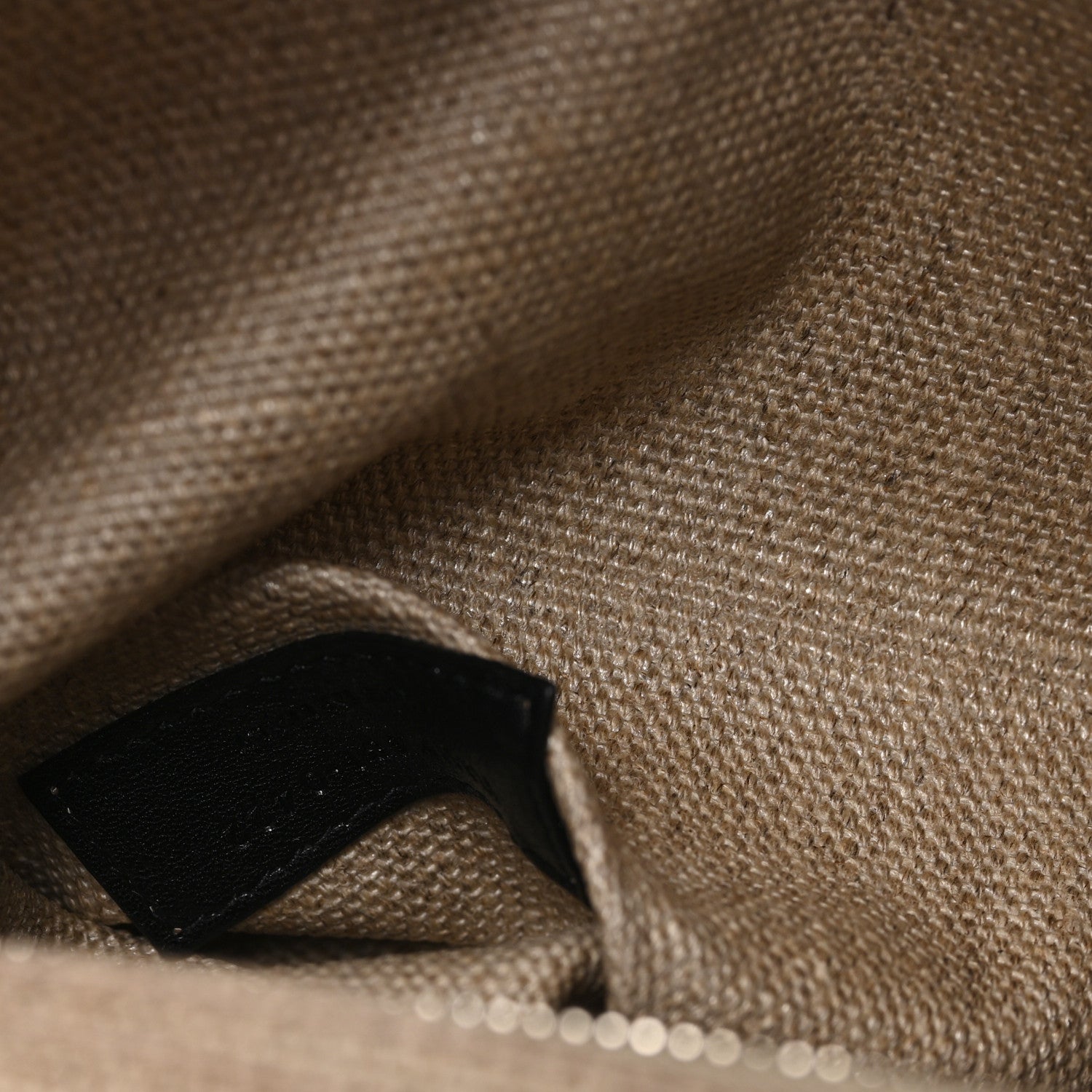 Saint Laurent Linen Calfskin Small Rive Gauche Tote Greggio Natural 6 of 10