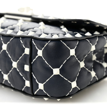 Valentino Garavani Nappa Small Free Rockstud Spike Shoulder Bag Marine 10 of 11