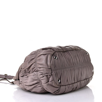 Prada Nappa Gaufre Shopping Satchel Bambu 3 of 9