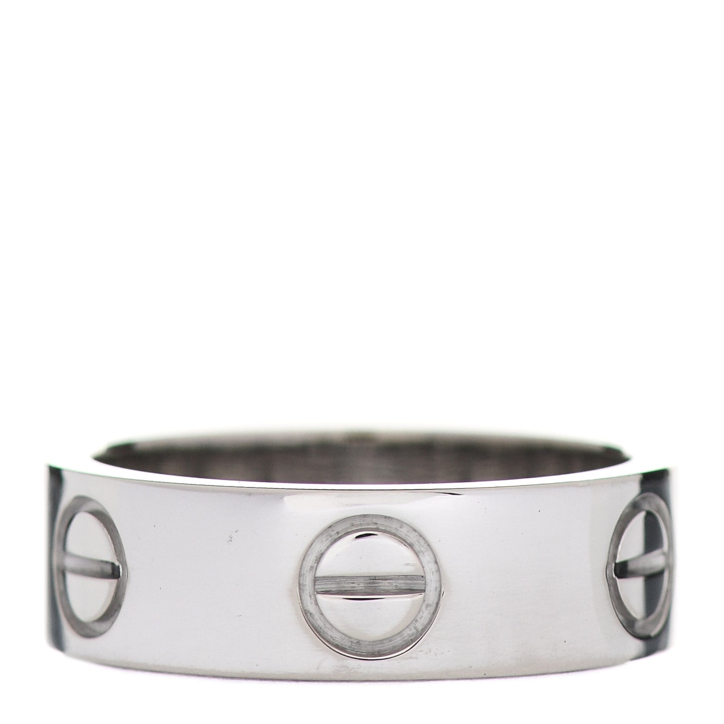 18K White Gold 5.5mm LOVE Ring 49 4.75