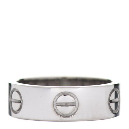 Cartier 18K White Gold 5.5mm LOVE Ring 49 4.75 3 of 5