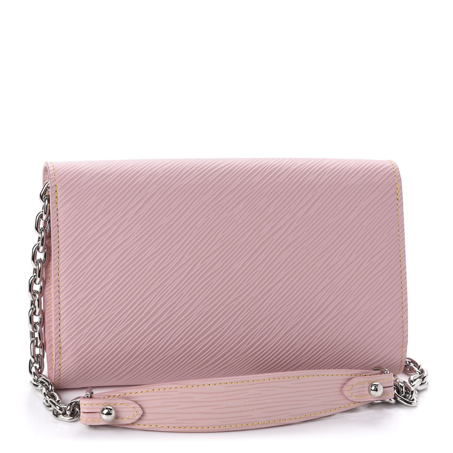 Epi Mechanical Flowers Twist Chain Wallet Rose Ballerine