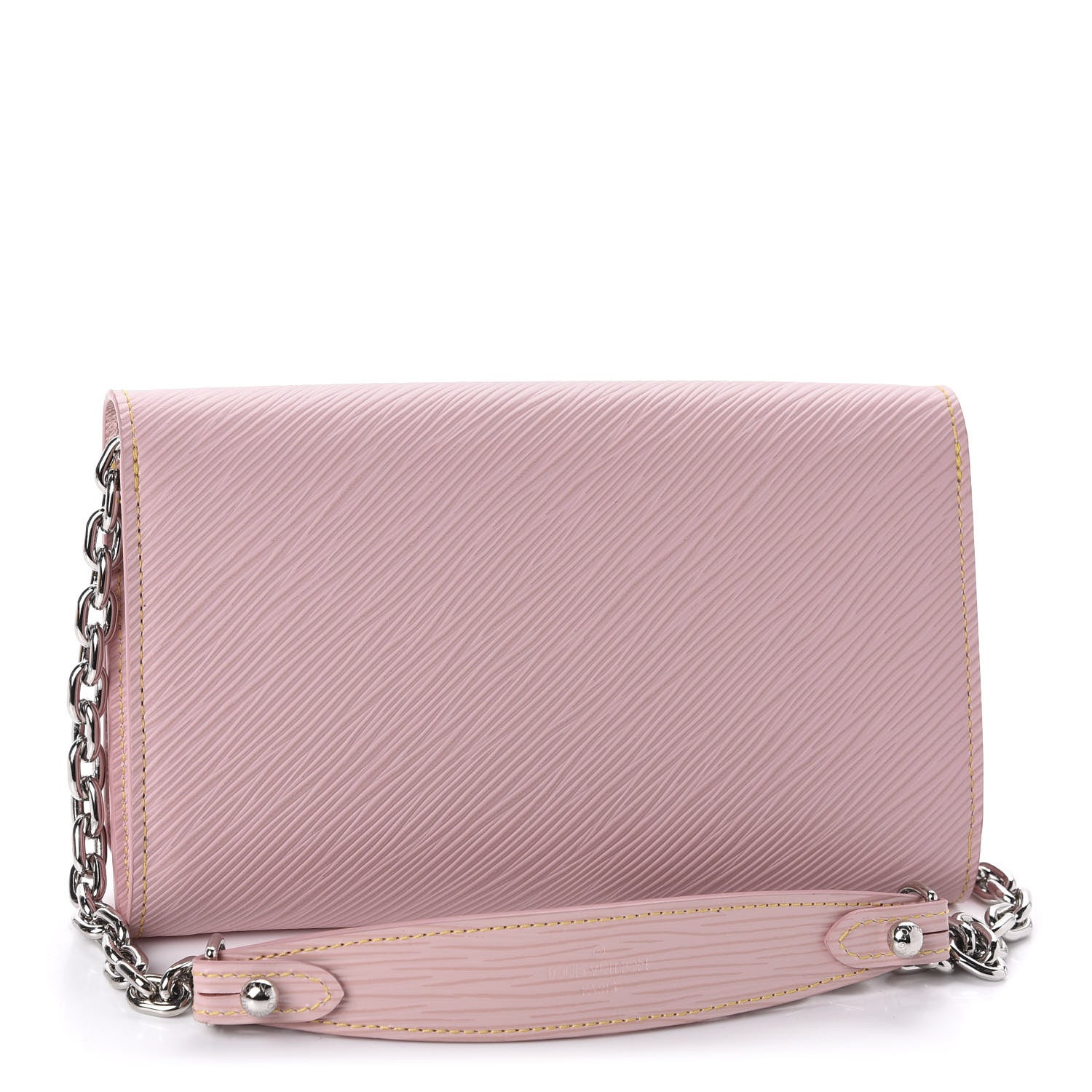 Louis Vuitton Epi Mechanical Flowers Twist Chain Wallet Rose Ballerine 3 of 11