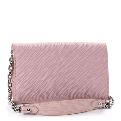 Louis Vuitton Epi Mechanical Flowers Twist Chain Wallet Rose Ballerine 3 of 11