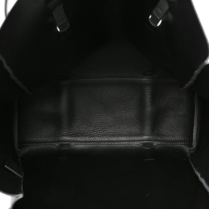 Balenciaga Veau Baltimore Double Sided Small Everyday Tote Gris Fossile Black 6 of 8