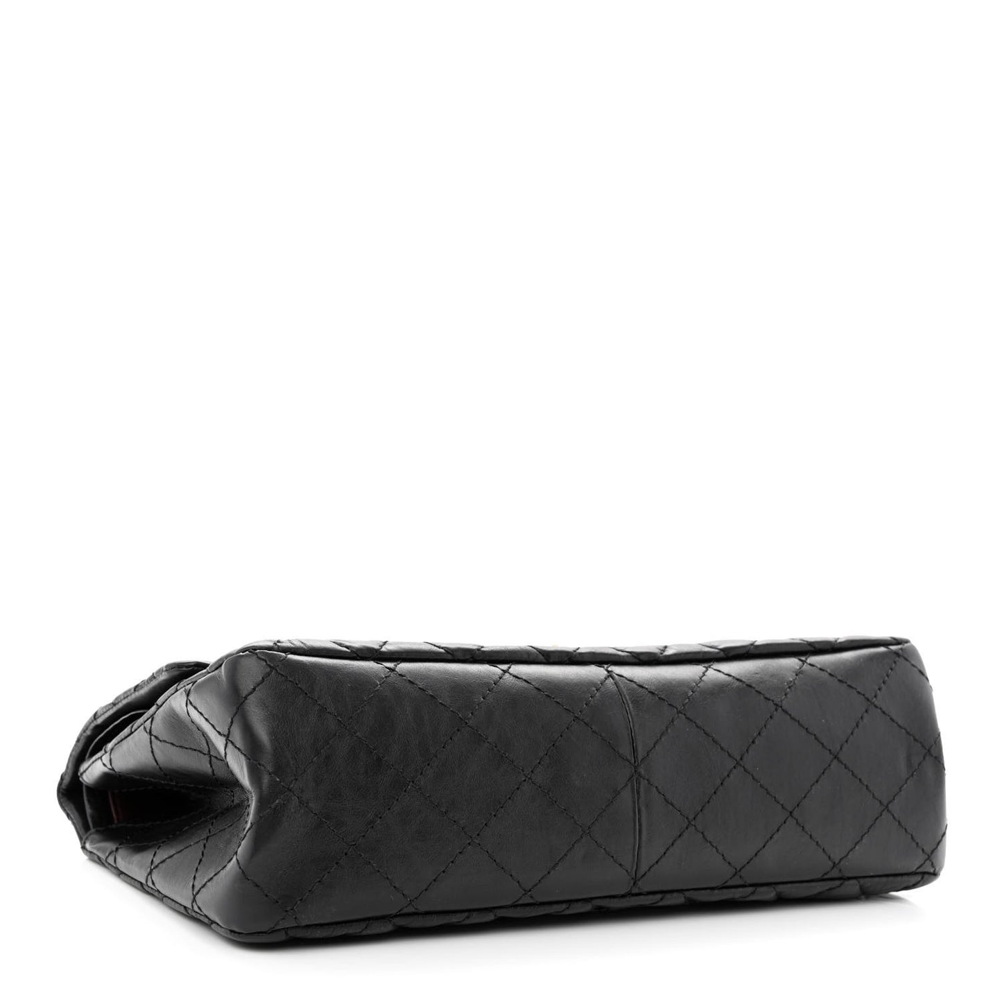 Aged Calfskin Quilted 2.55 Reissue 226 Flap Black