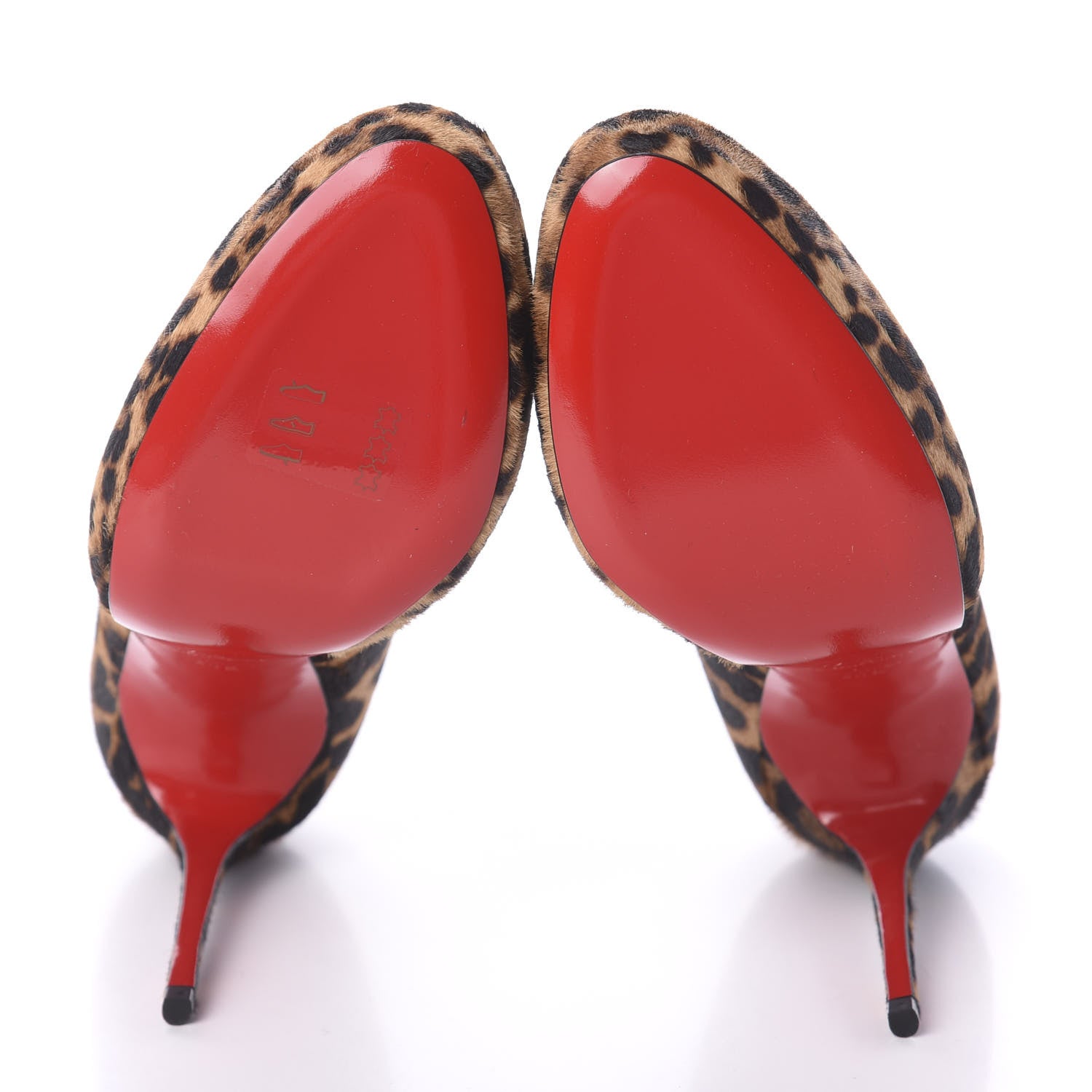 Christian Louboutin Calf Hair Leopard Print Filo 120 Pumps 40.5 Leopard Black 6 of 6