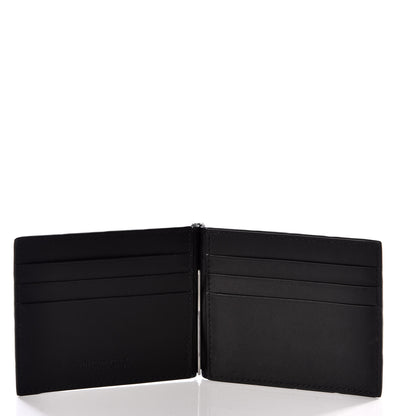 Bottega Veneta Nappa Maxi Intrecciato Bi-Fold Money Clip Wallet Black 4 of 9